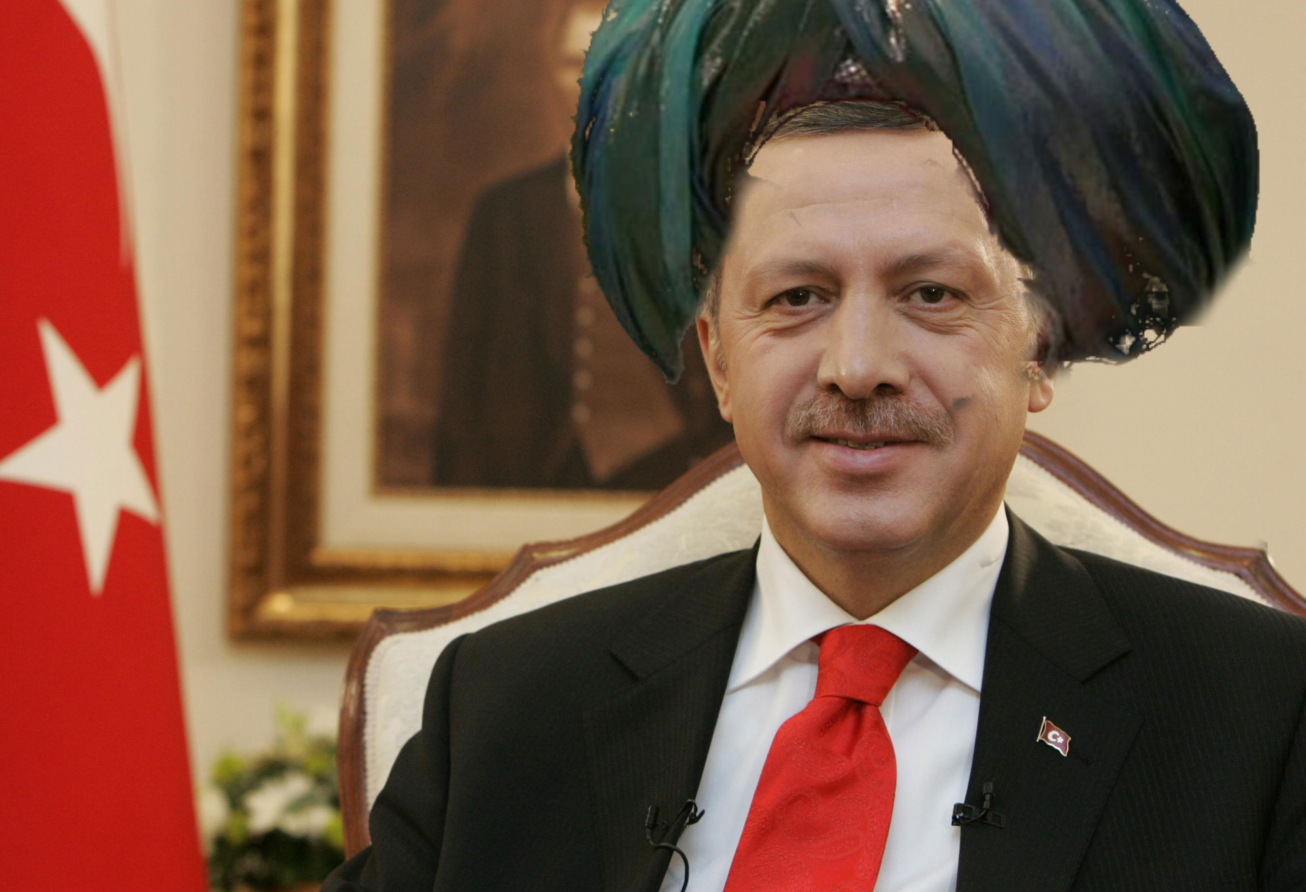 صورة الخليفة العثماني إردوغان يخاطب والي العراق “البغدادي”