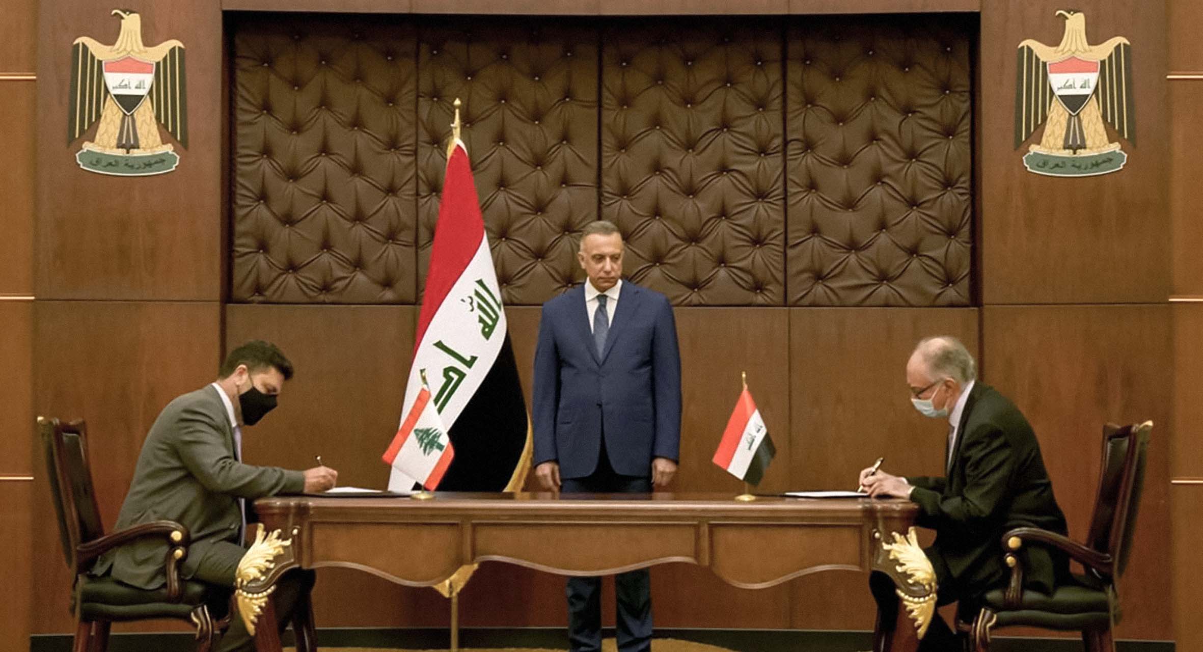 صورة اتفاقية عراقية لبنانية لتبادل هموم المواطنين