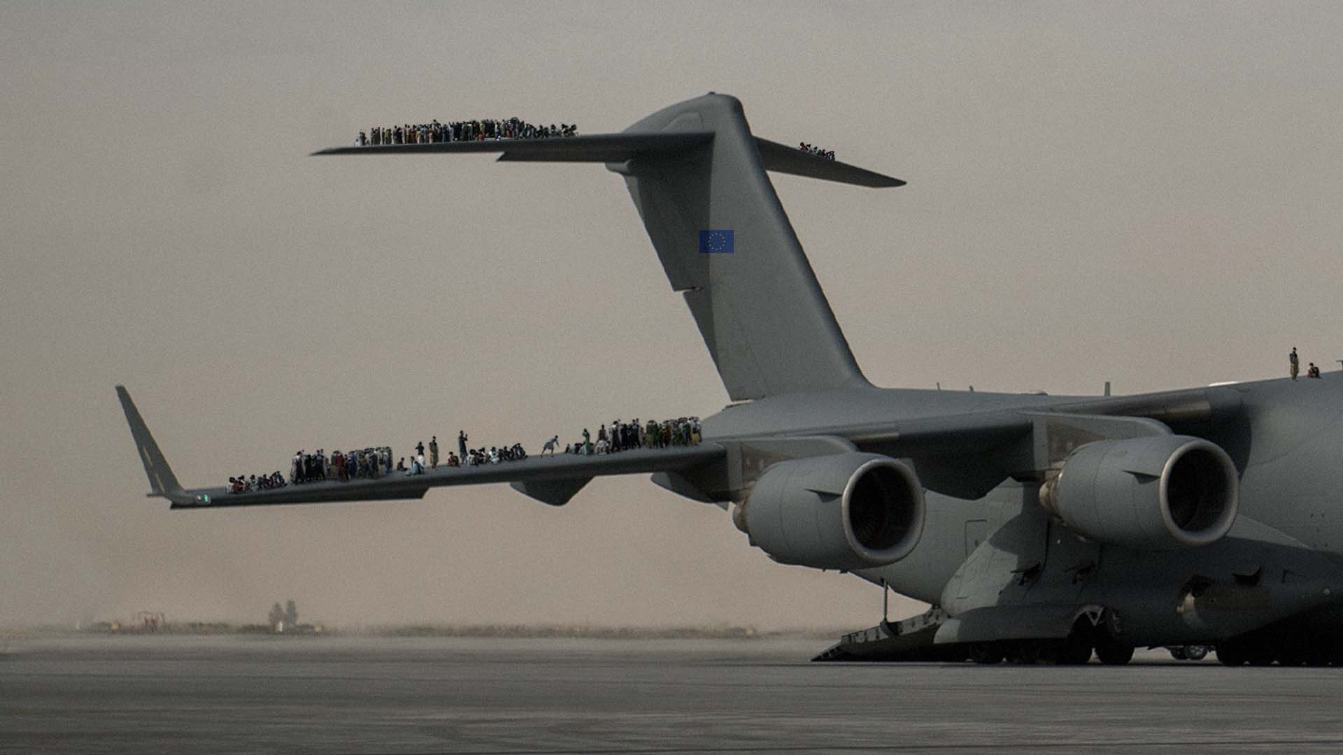 صورة أوروبا ترسل طائرة عملاقة بجناحين ضخمين لحمل أكبر عدد من الأفغان