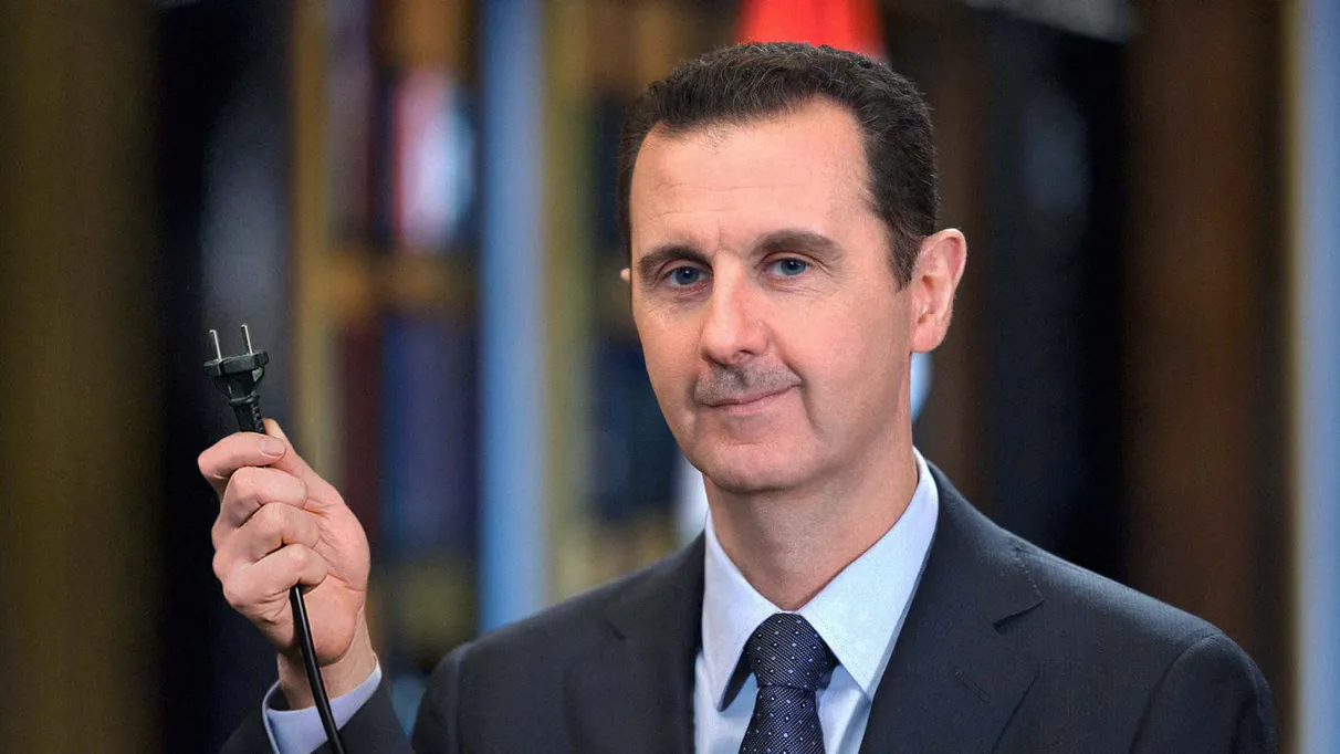 Bashar al-Assad joyful Lebanese power supply will pass through Syria image