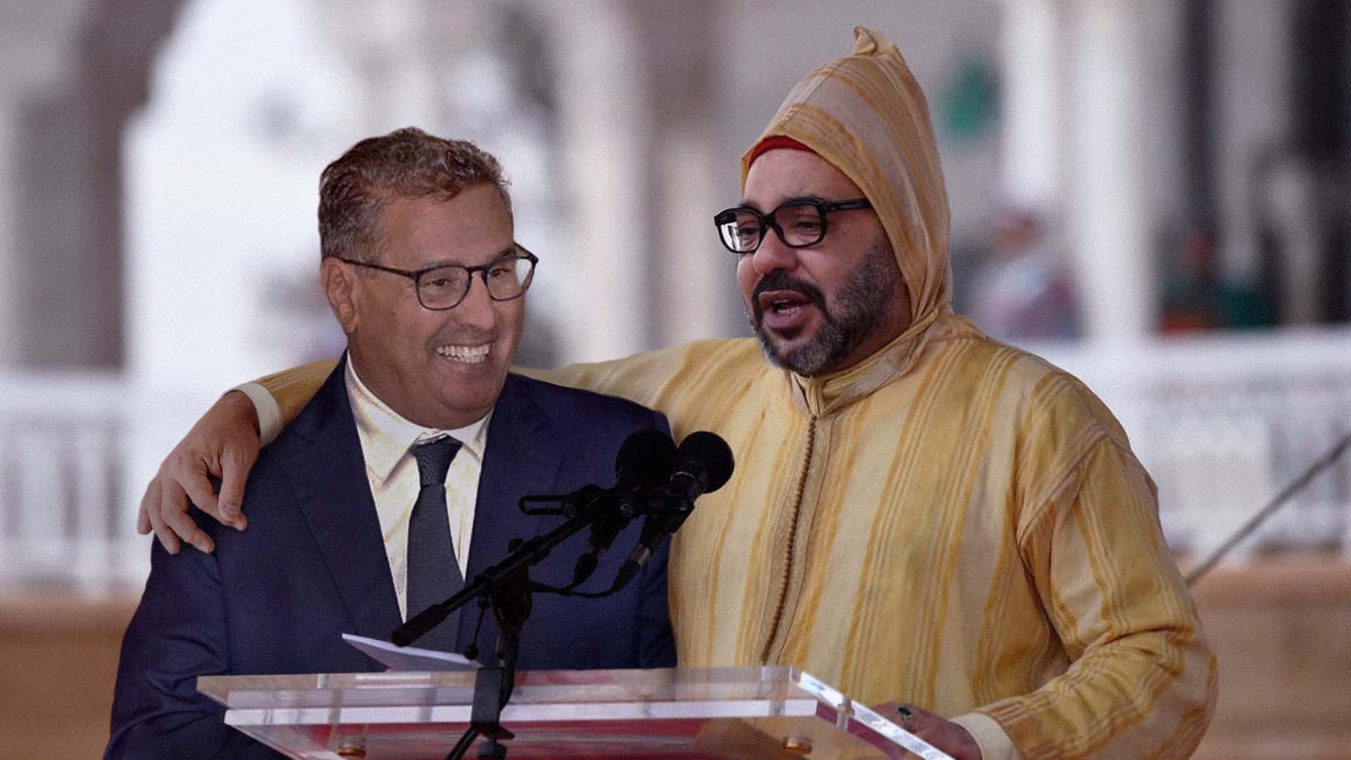 صورة العاهل المغربي يطلب من المواطنين التوقف عن الشكوى والعثور على وظيفة في إحدى شركات أخنوش