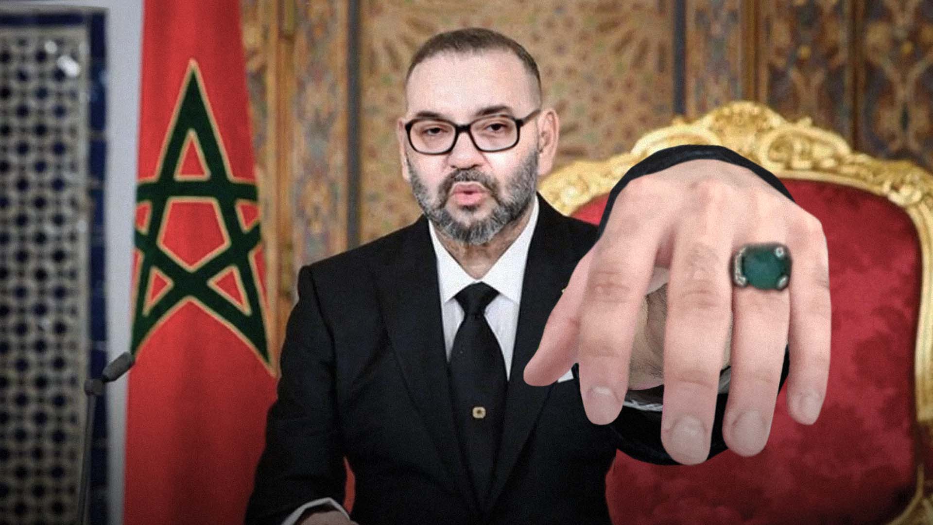 صورة ملك المغرب يمد يده للجزائر كي تقبلها