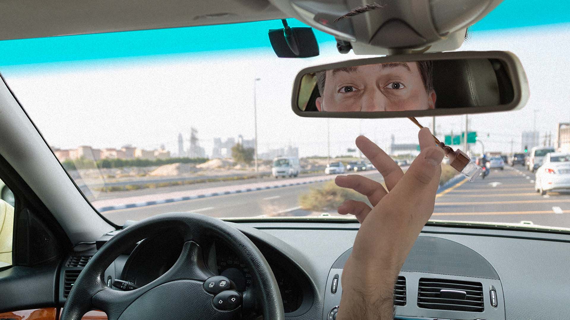 صورة  سائق تكسي يأخذ على عاتقه تثقيفك سياسياً وتوعيتك اجتماعياً وهدايتك دينياً
