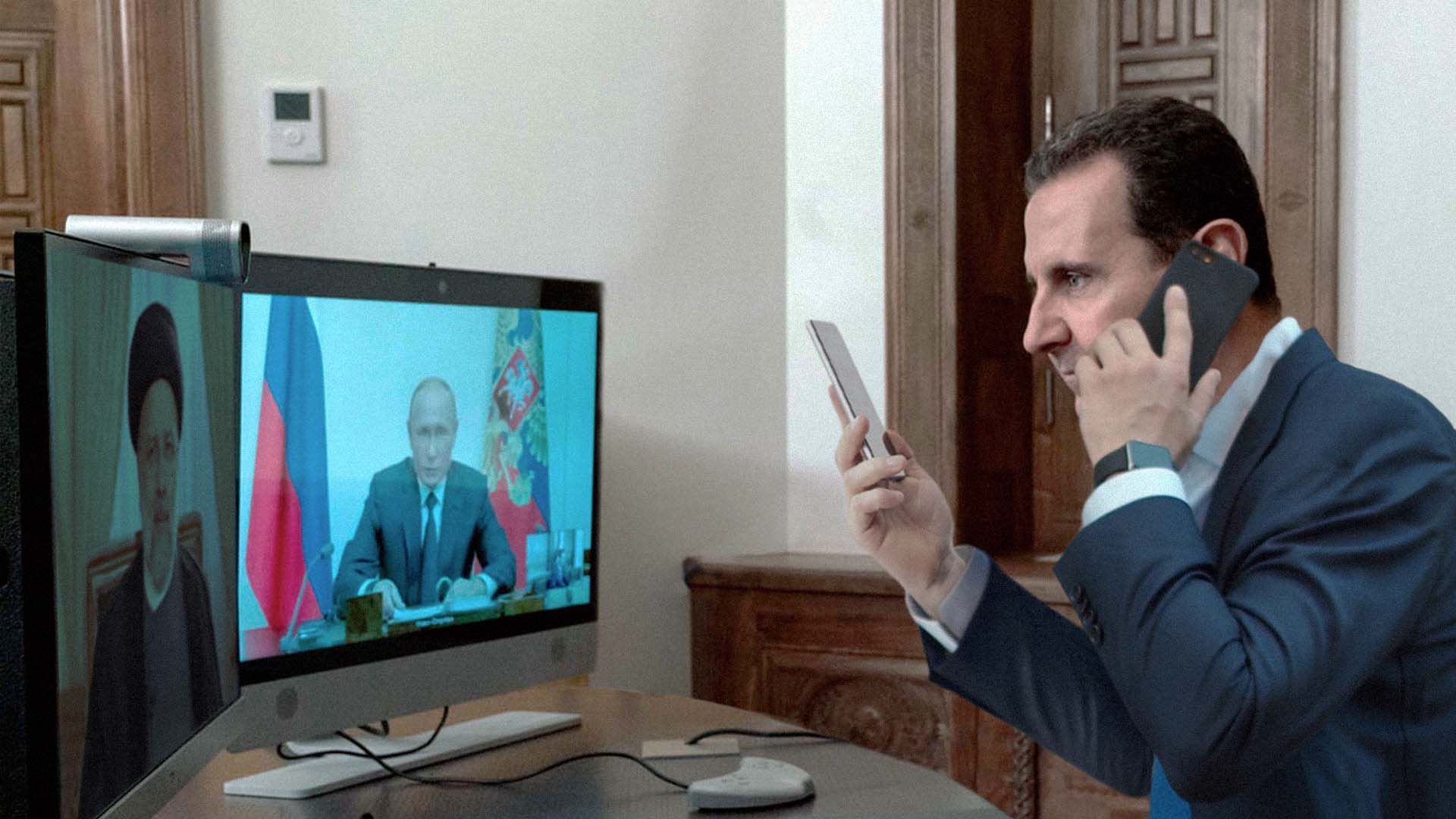صورة الأسد يطمئن المواطنين المنكوبين على جاهزية الدولة للتعامل مع الأعداد الكبيرة من برقيات التعزية