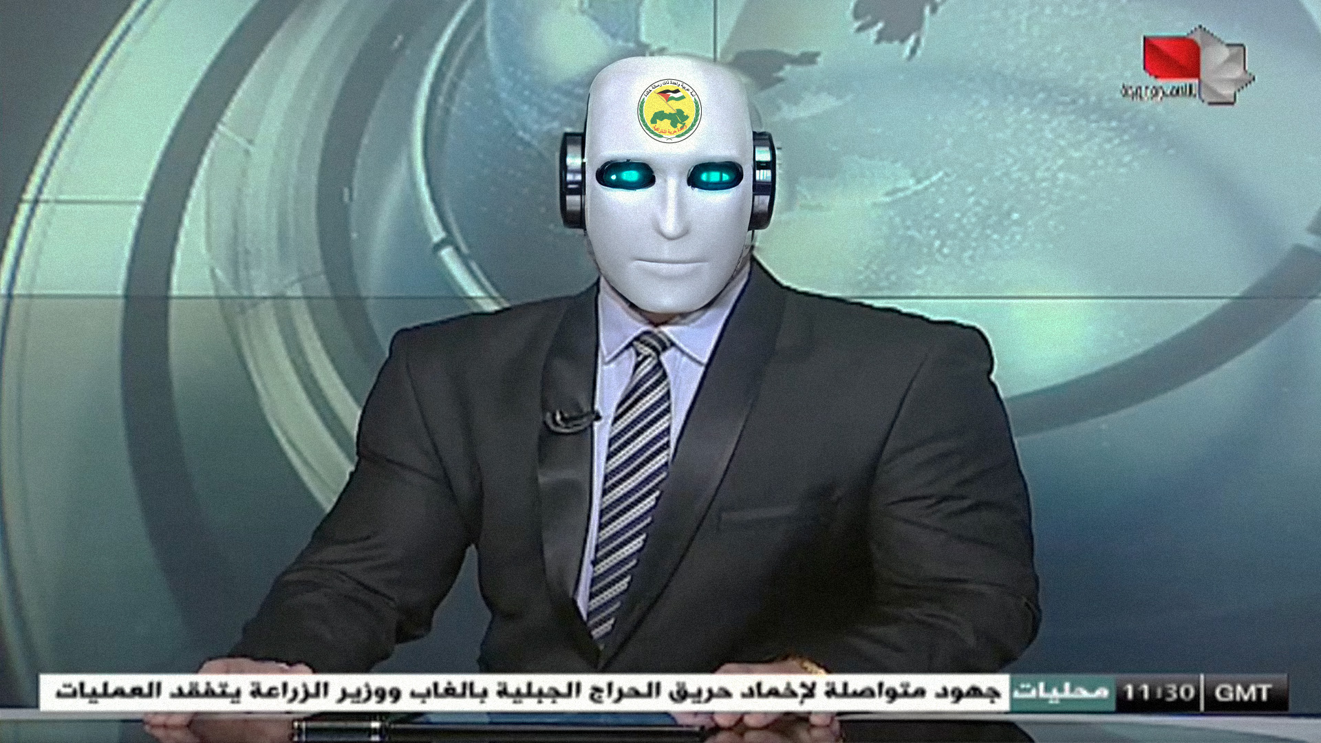 صورة الفضائية السورية توظف مذيعاً يعمل بتقنية الذكاء الاصطناعي بعد اجتيازه دورة إعداد حزبي