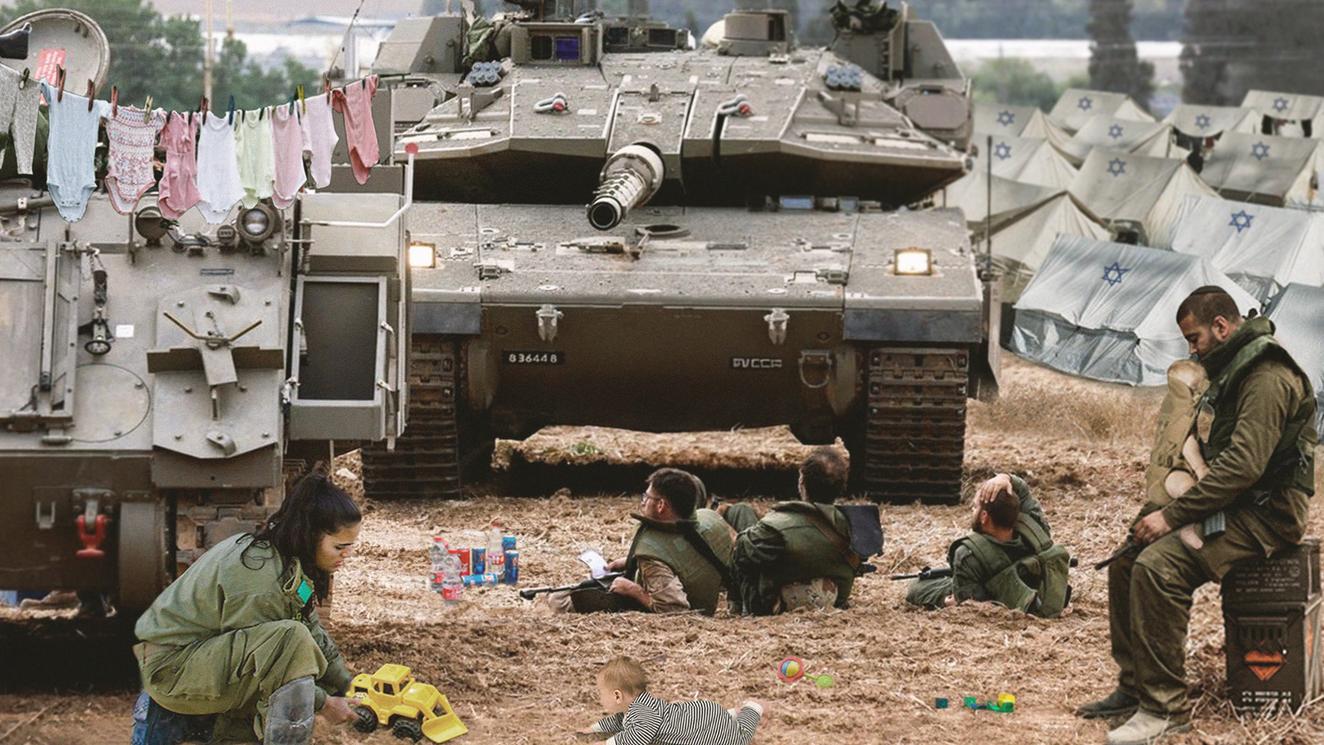 صورة ارتفاع معدلات الإنجاب في الجيش الإسرائيلي على الحدود مع غزة