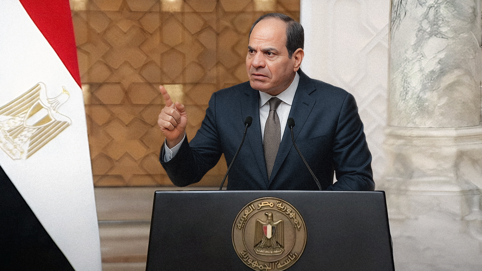  صورة السيسي يحذّر نتنياهو من إدراج العاصمة الإدارية في إسرائيل الكبرى