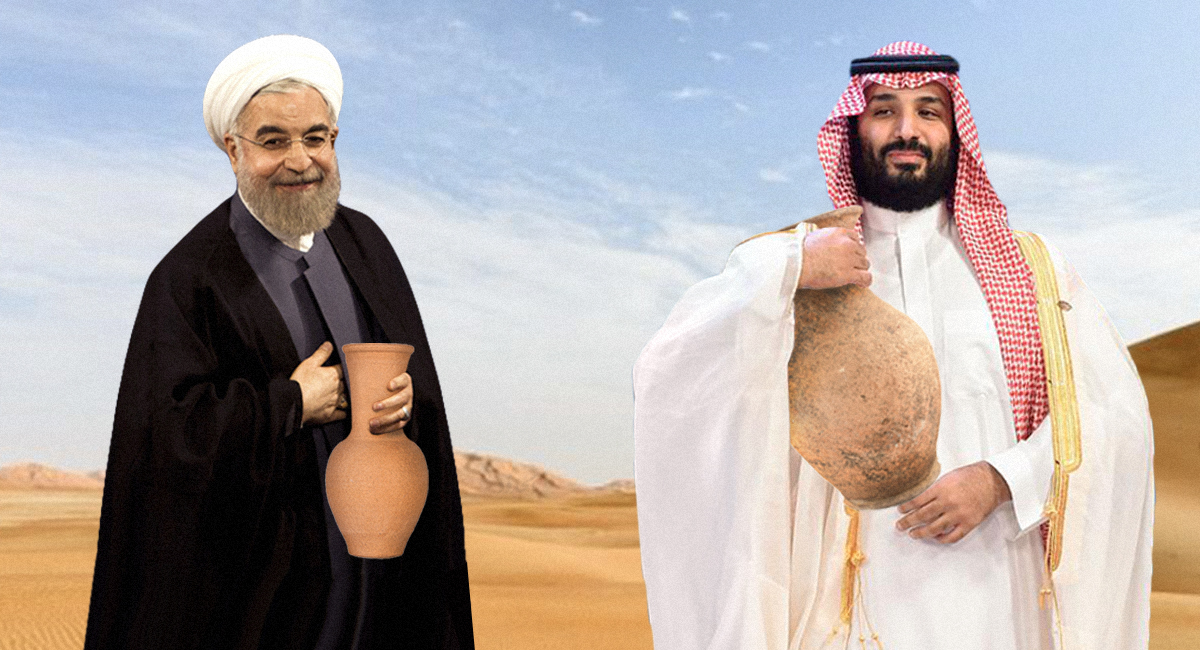 صورة السعودية وإيران تجريان تجارب مشتركة حول كيفية تكسير الفخَّار لبعضه