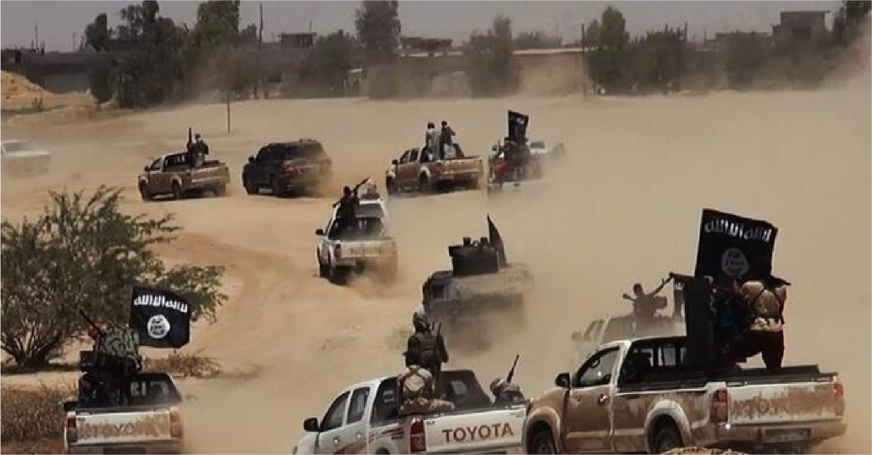 صورة داعش تحسم معركة الخير والشر ونهاية العالم في الرّقة عن طريق الانسحاب من المعركة