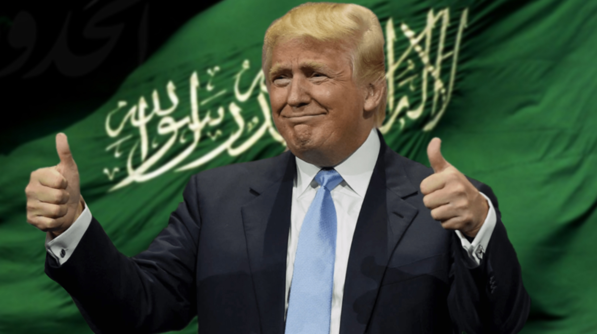 صورة السعوديّة تقنع ترامب بتغيير موقفه من الإسلام بشرائها أسلحة أمريكيّة بقيمة ١٠٠ مليار دولار